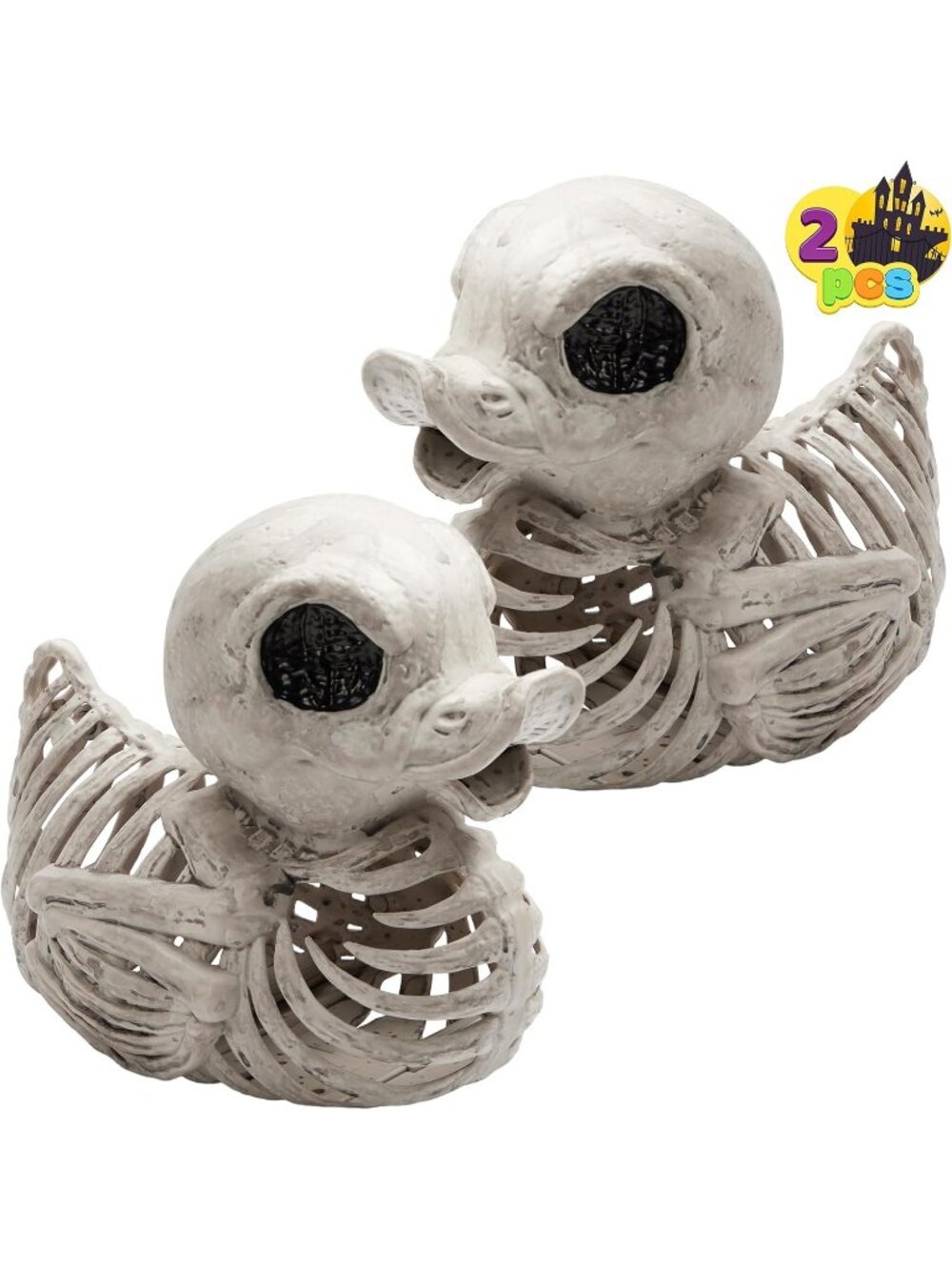 2pc 4.5in Duck Skeleton Halloween Graveyard Spooky Indoor Outdoor Décor